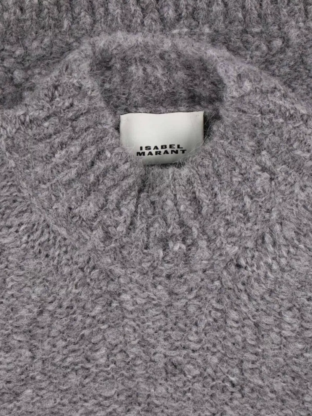 Isabel Marant High Neck Textured Knit Crewneck