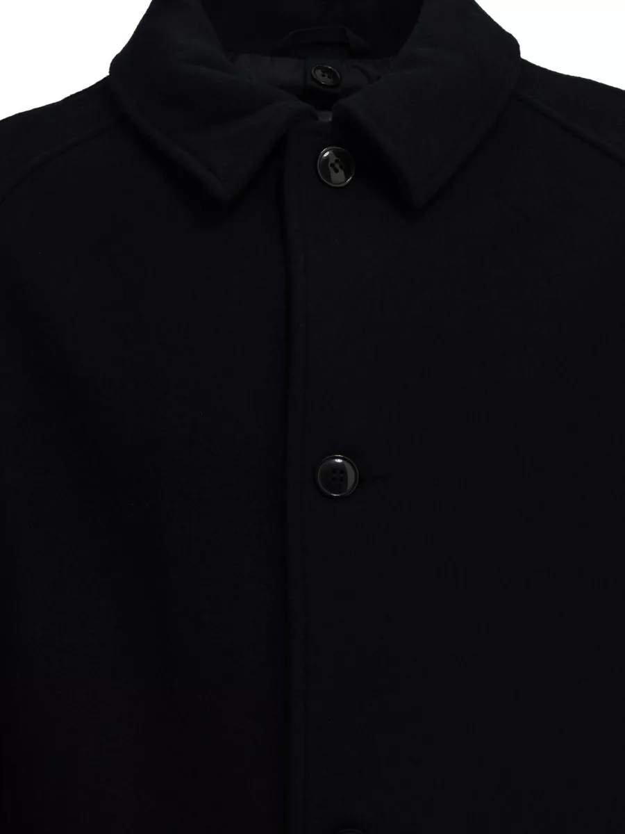 Sebago Wool Single-Breasted Coat