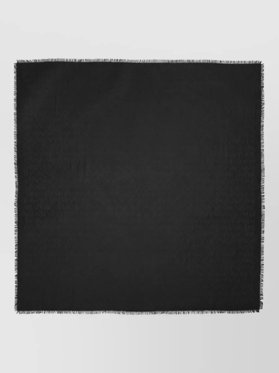 Saint Laurent Silk Wool Square Scarf