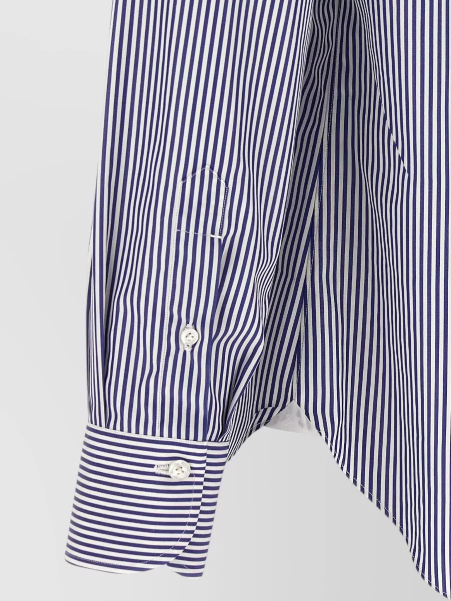 Finamore Striped Cotton Poplin Shirt