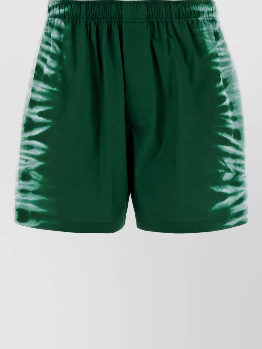 Balenciaga Printed Cotton Bermuda Shorts