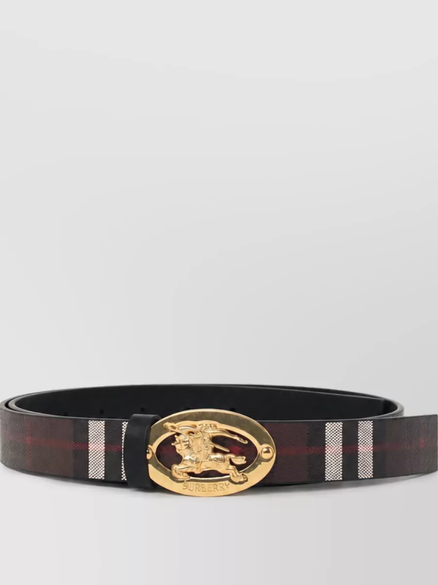 Burberry reversible check belt