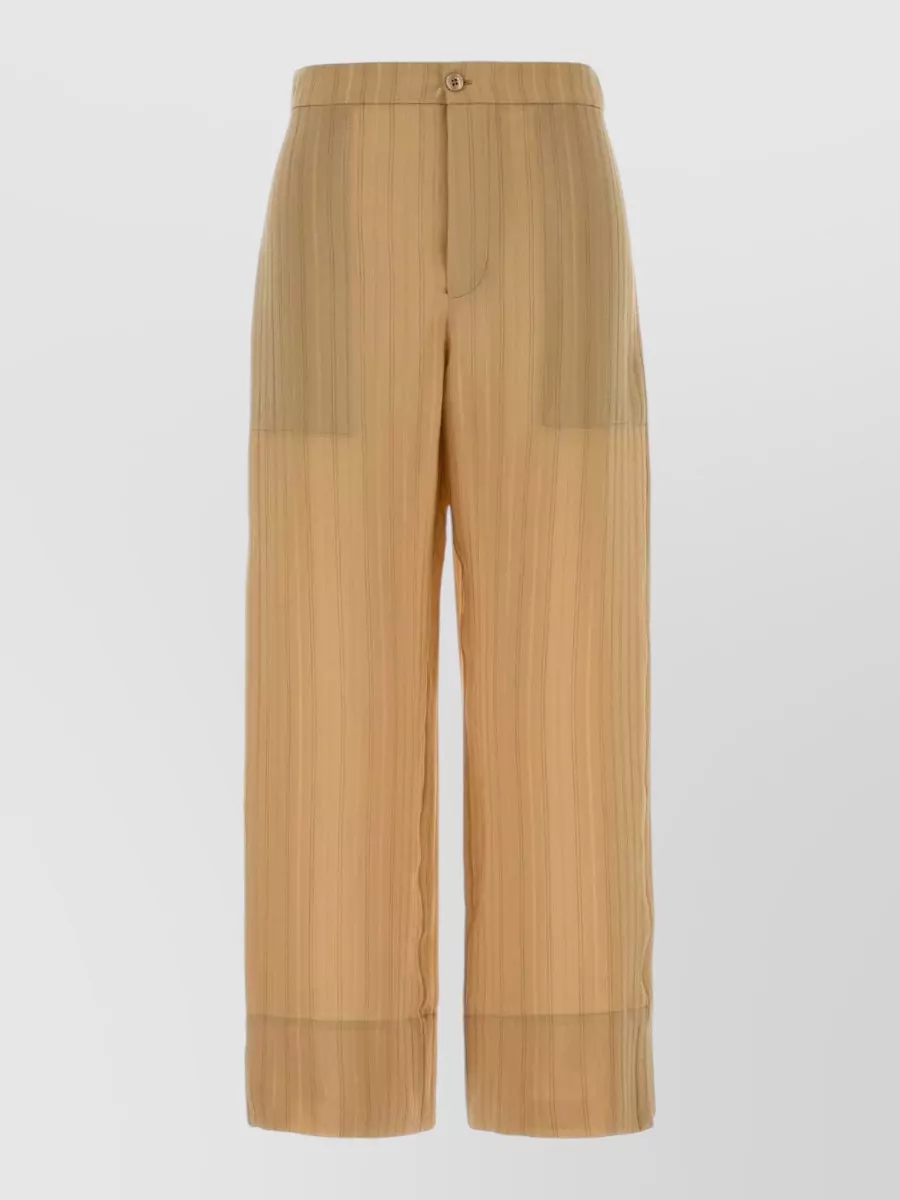 Saint Laurent Silk Wide-Leg Trousers