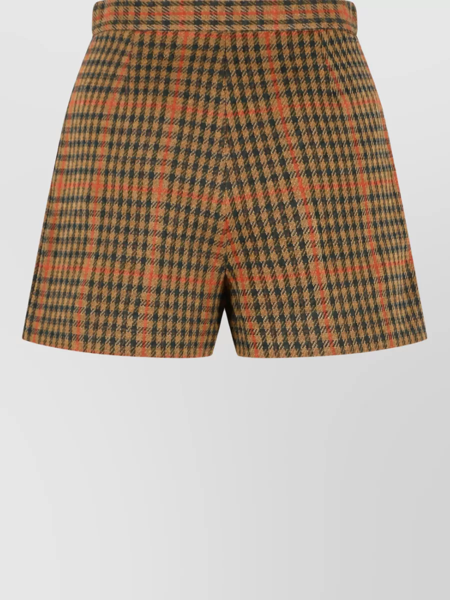 Max Mara high-rise prince of wales shorts