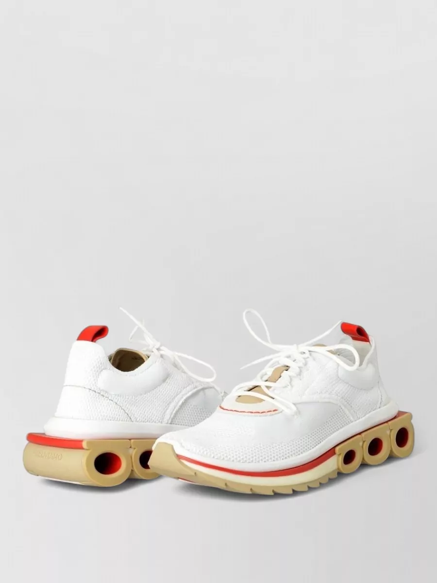 Ferragamo fabric low-top sneakers