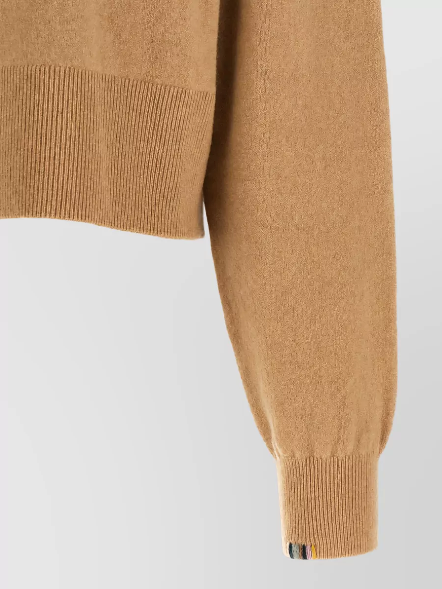 Extreme Cashmere Cashmere Cropped Ribbed Striped Cardigan