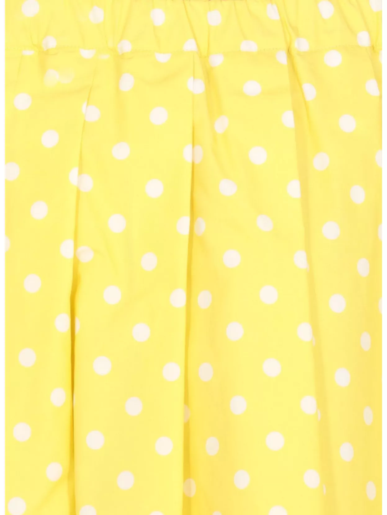 Fabiana Filippi Polka-dot Midi Pleated Skirt In Yellow