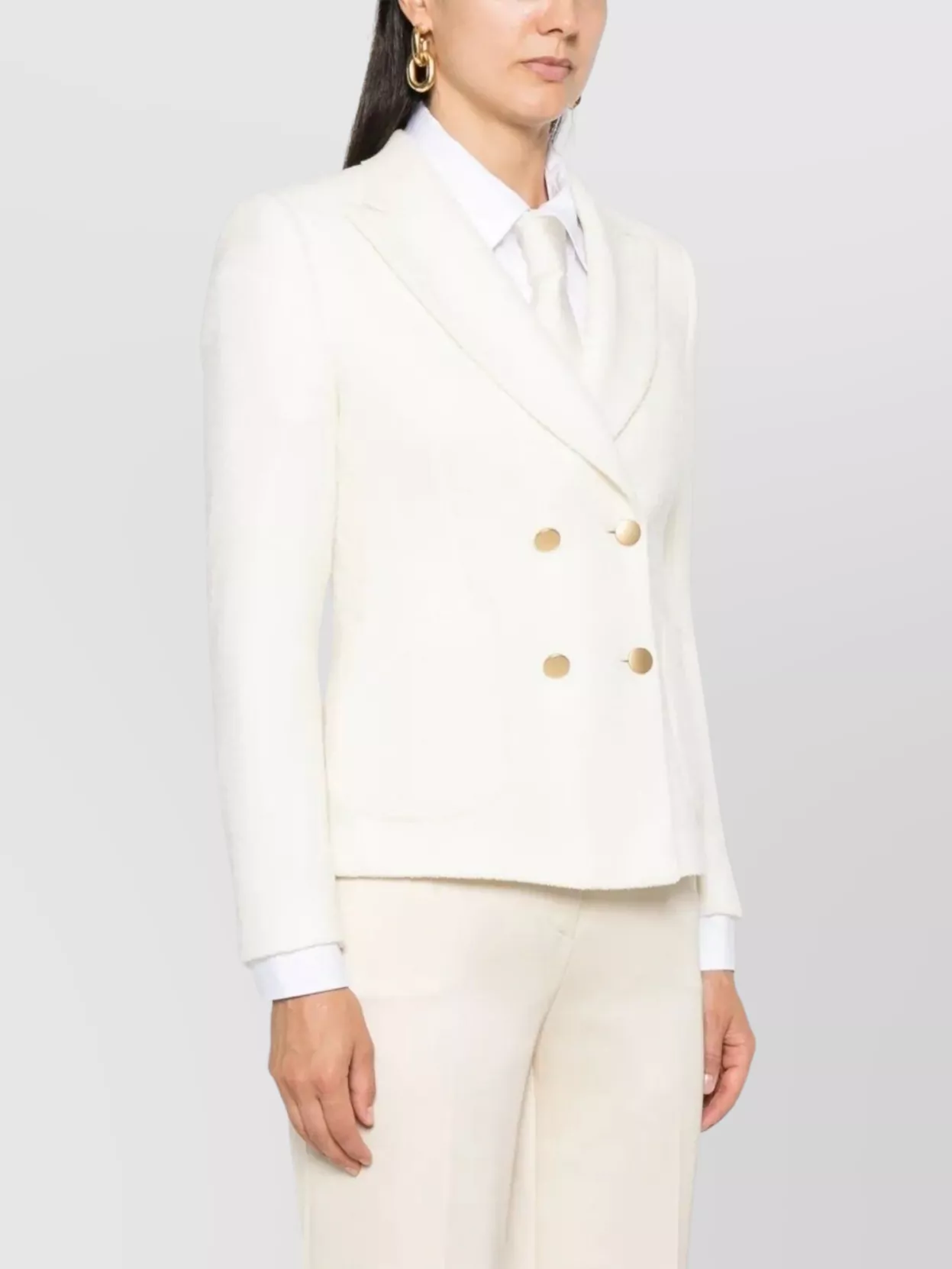 Tagliatore Women's Jacket Notched Lapels Long Sleeves