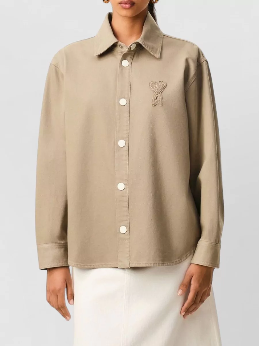 Ami Paris Denim Oversized Overshirt