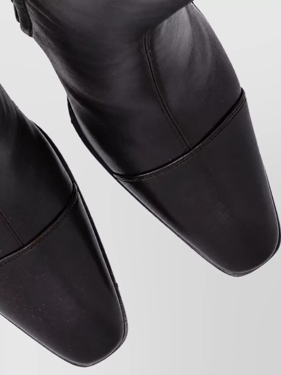 Saint Laurent Lambskin Knee-High Boots