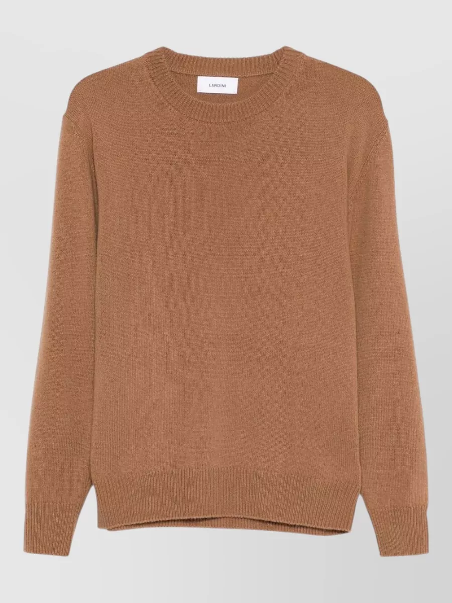 Lardini Ribbed-knit crewneck sweater