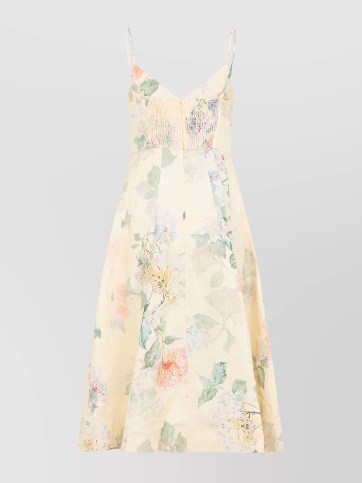Zimmermann Flared Midi-Length V-Neck Dress
