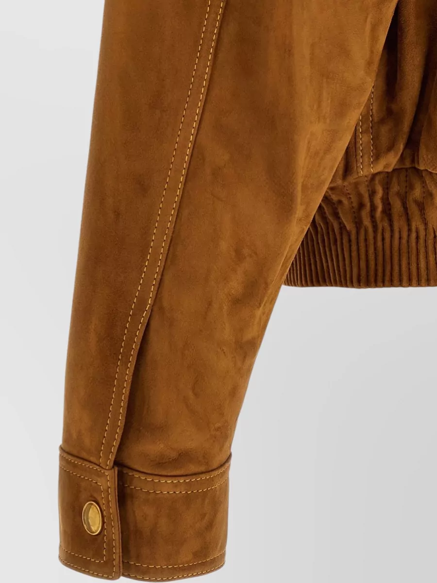Versace Leather Suede Blouson Jacket