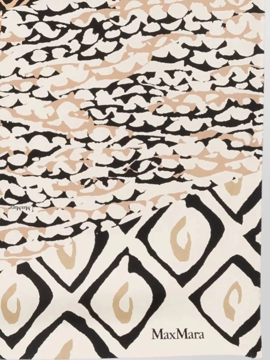 Max Mara Silk Printed Scarf