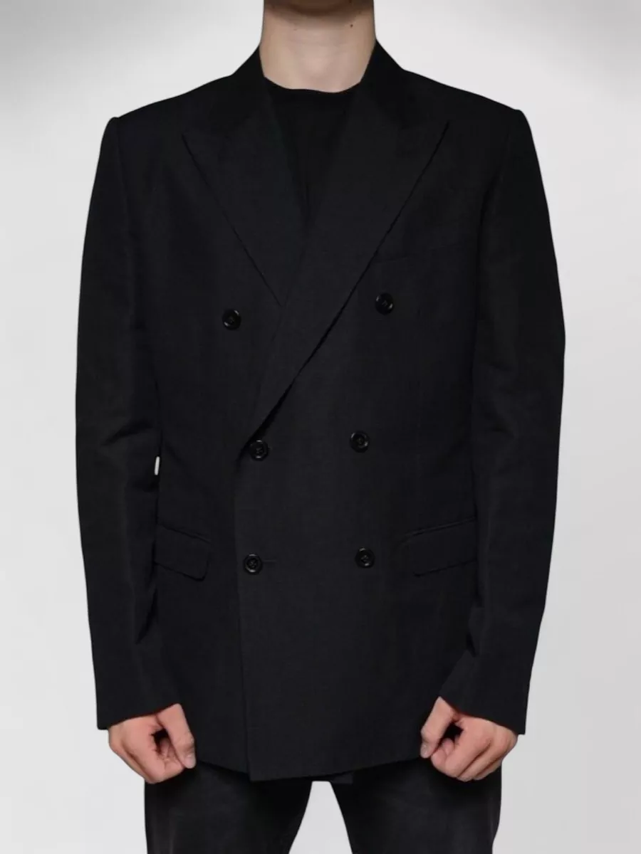 Dolce&Gabbana linen cotton double-breasted blazer