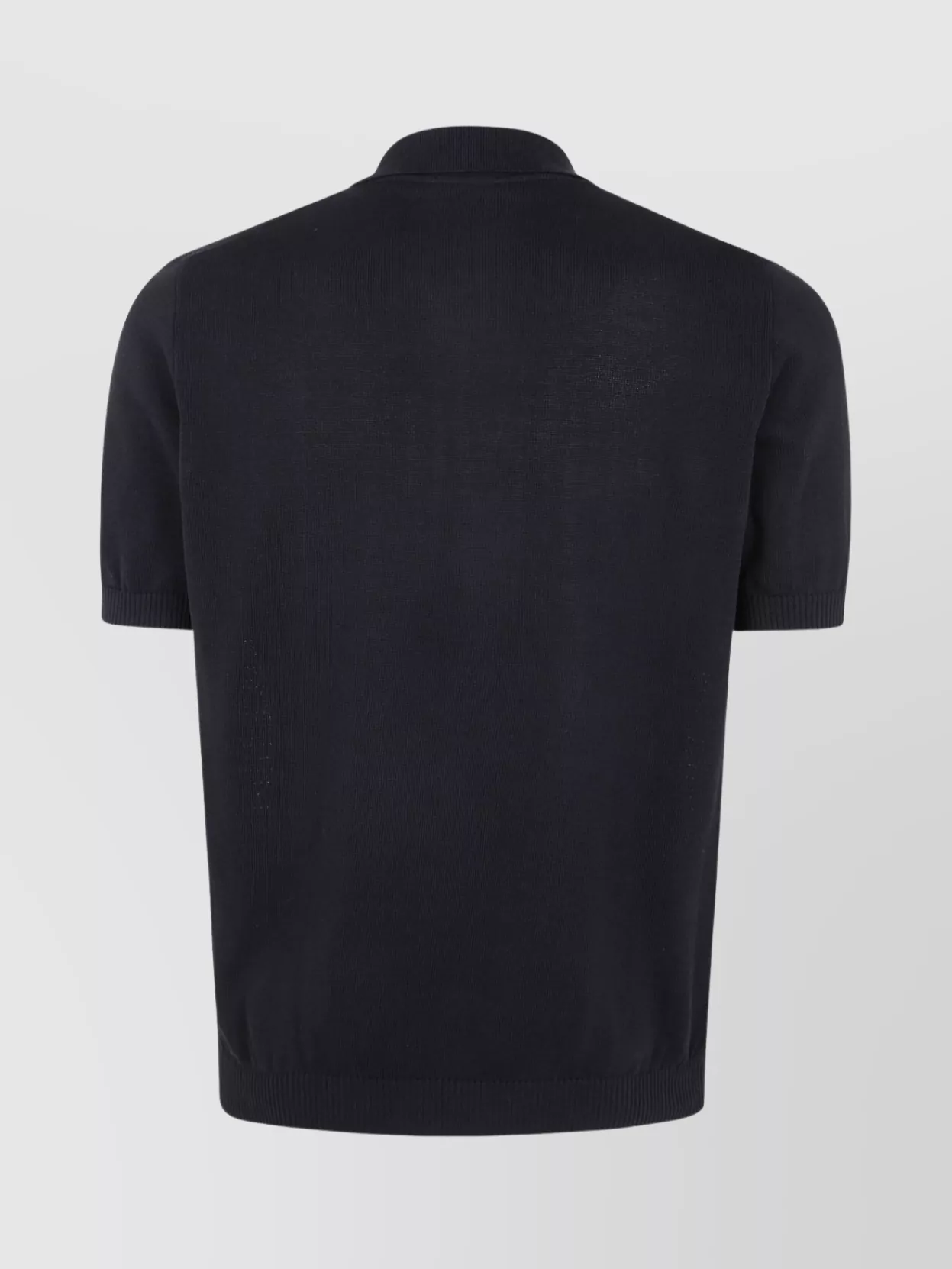 Drumohr Ribbed Collar Polo Shirt