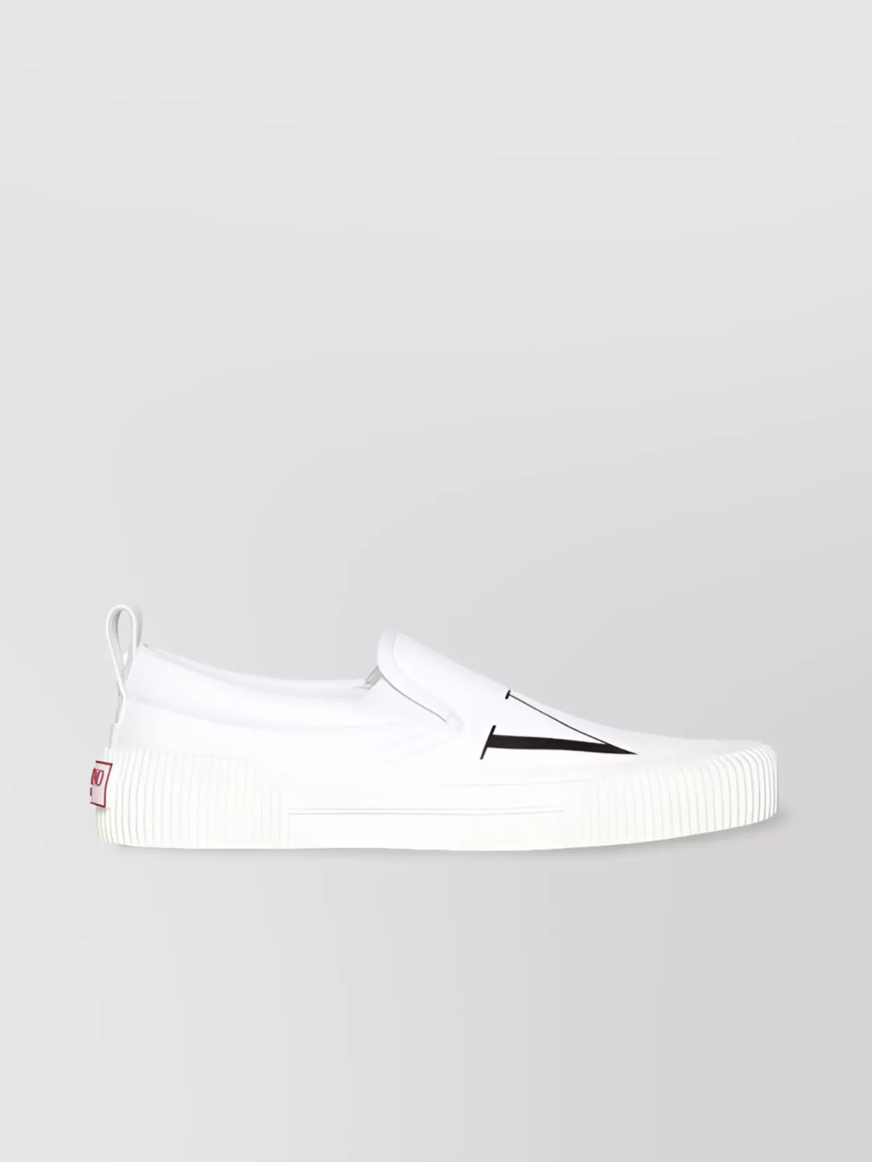 Shop Valentino Slip-on Sneakers With Elastic Side Panels In White