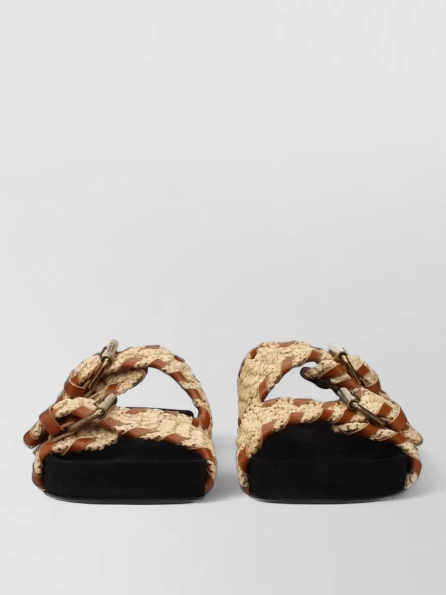 Isabel Marant raffia buckle sandals