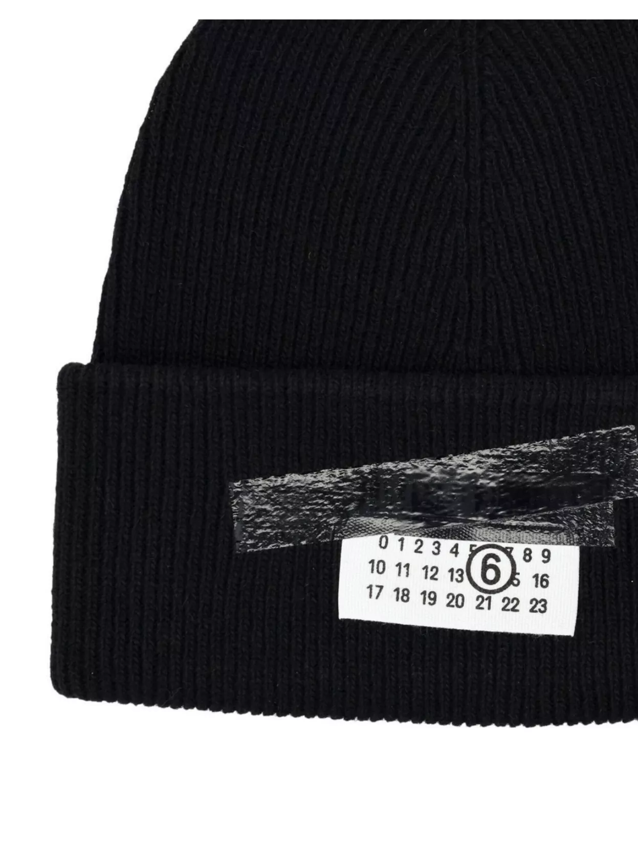 Mm6 Maison Margiela Folded Brim Ribbed Texture Hat