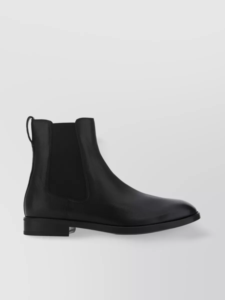 Shop Tom Ford Textured Leather Ankle Boots In Black