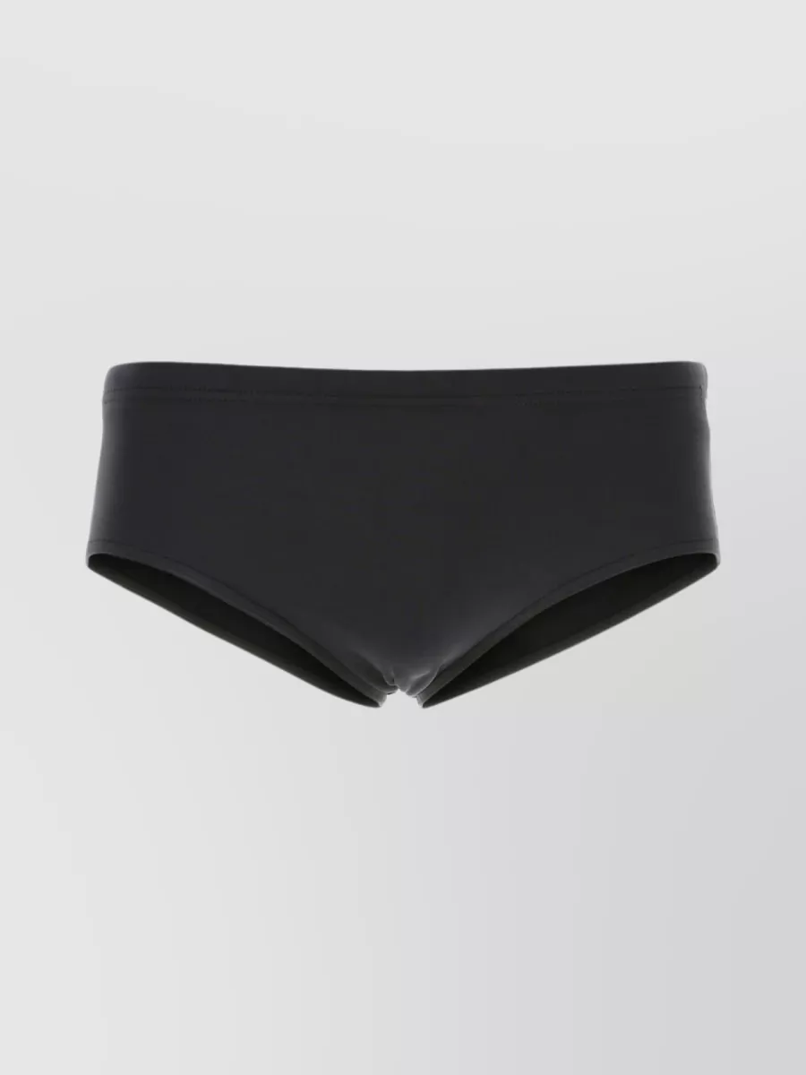 Shop Dsquared2 Concealed Drawstring Waistband Swim Brief In Black