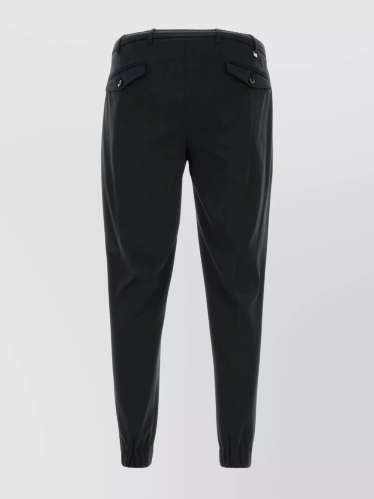 Pt Torino Black Stretch Cotton Blend Pant