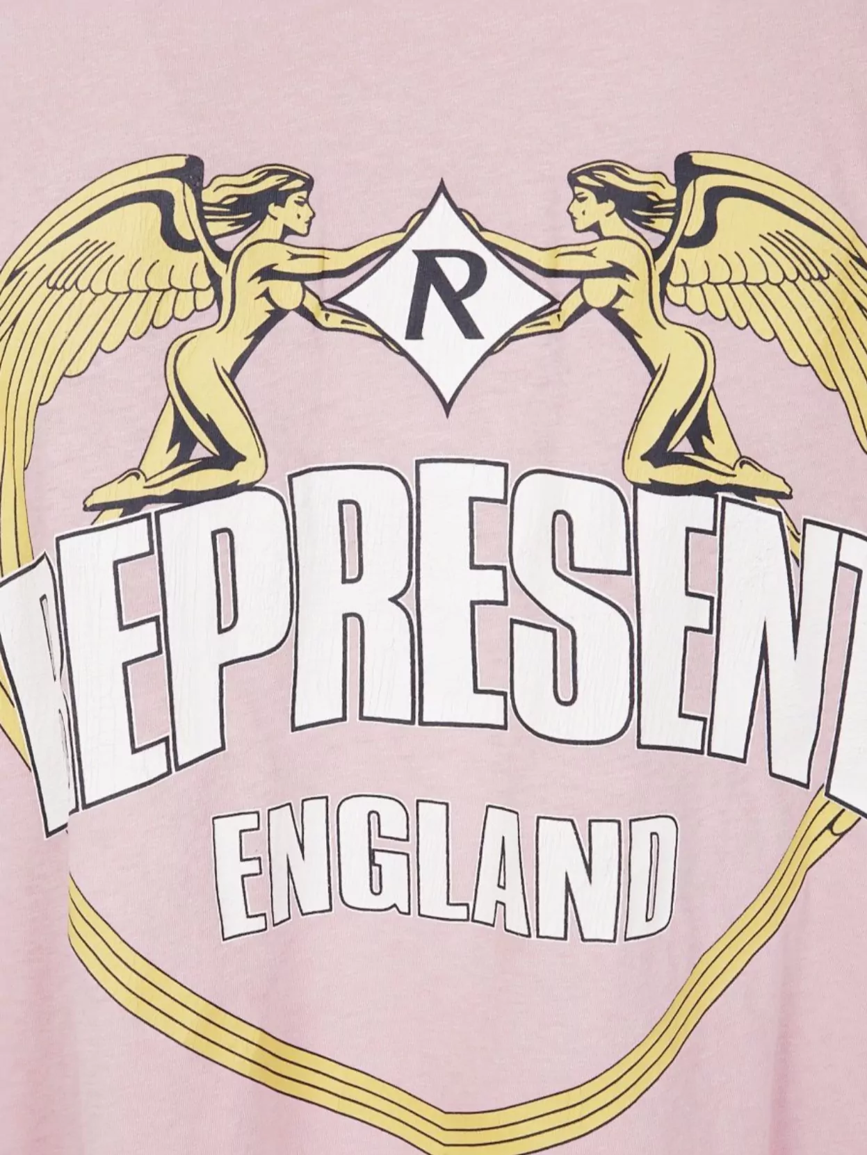 Represent Angel Border Graphic Print T-Shirt
