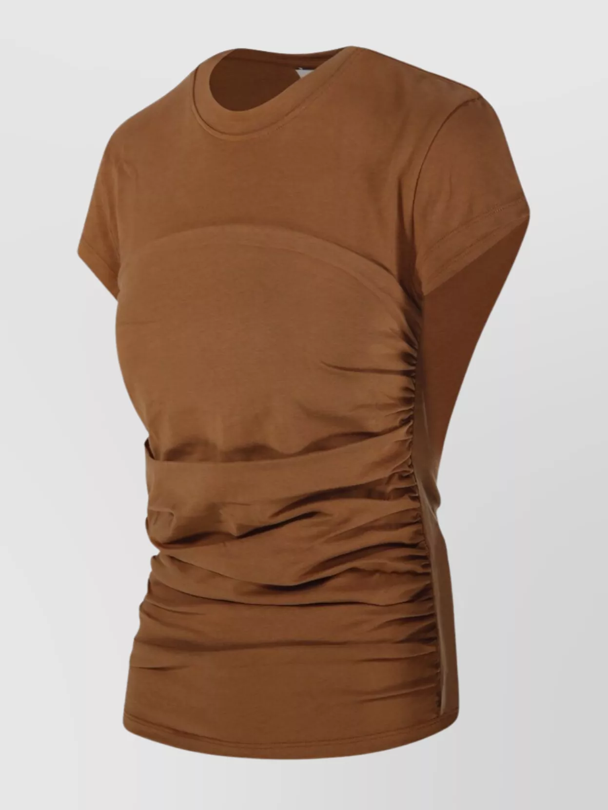 Isabel Marant Etoile Ruched Short Sleeve Crew Neck Top