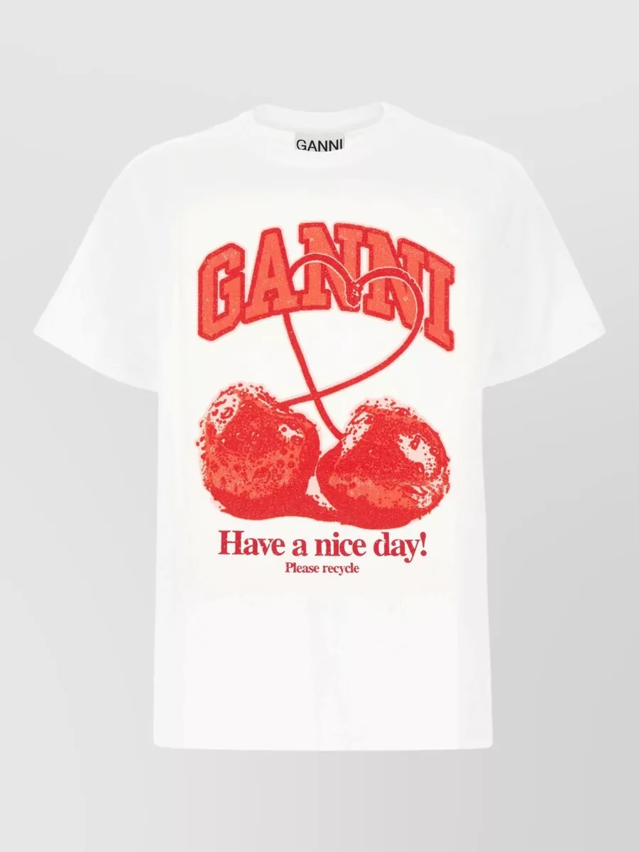 Ganni cotton t-shirt