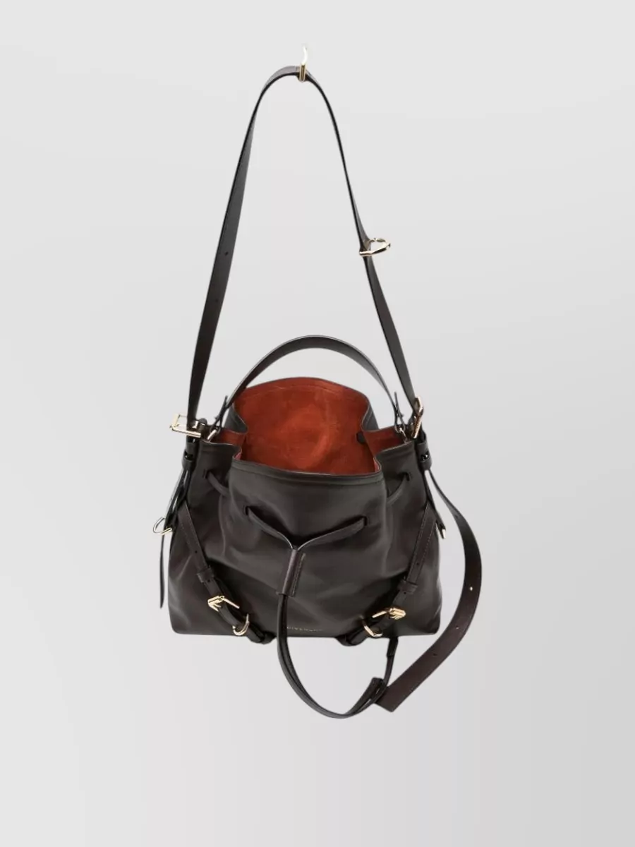 Givenchy Voyou Small Leather Bucket Bag