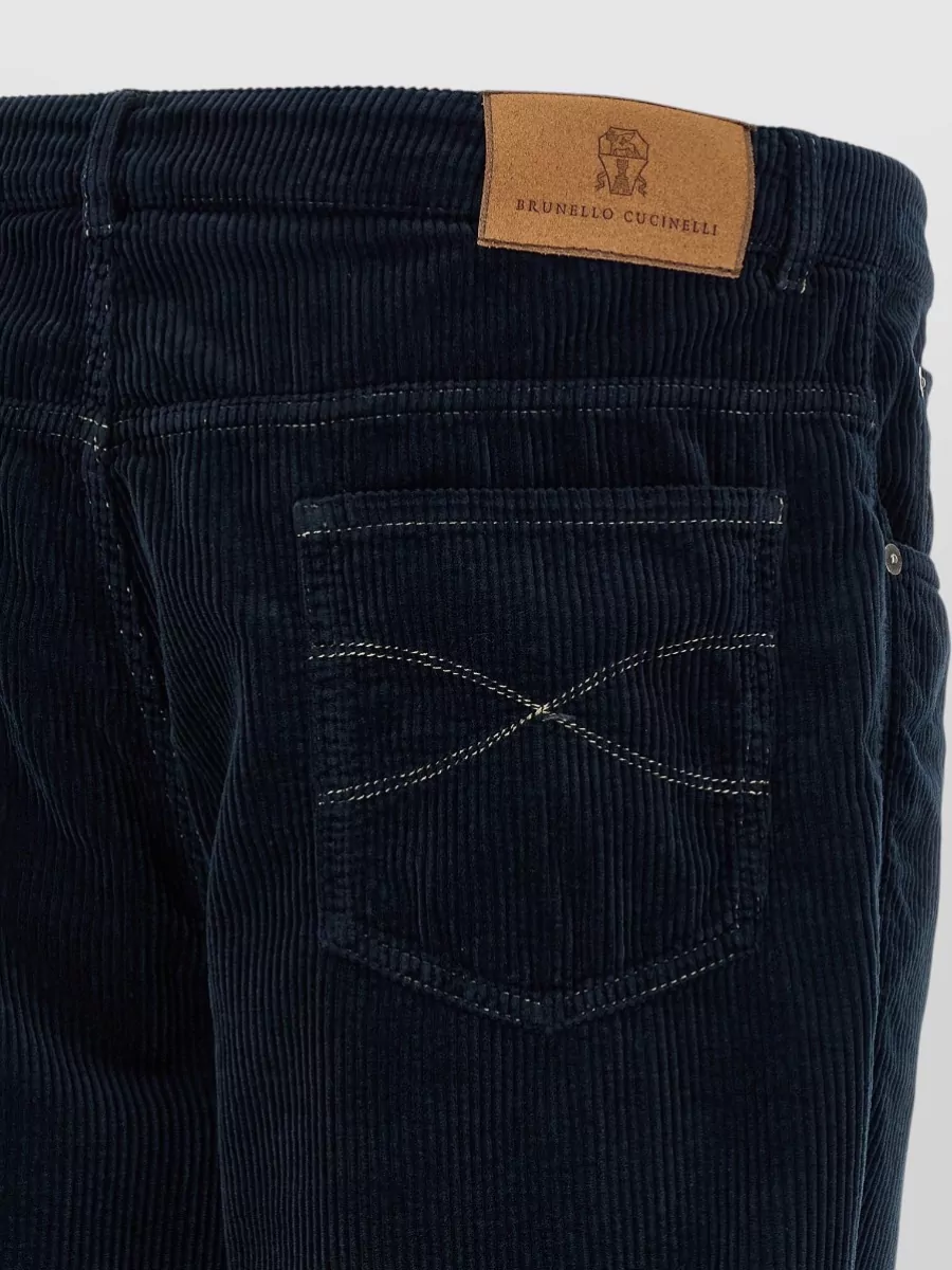 Brunello Cucinelli Corduroy Straight-Leg Trousers