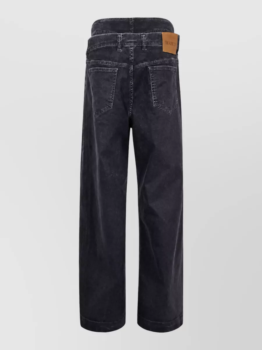 The Attico Denim Straight-Leg Jeans