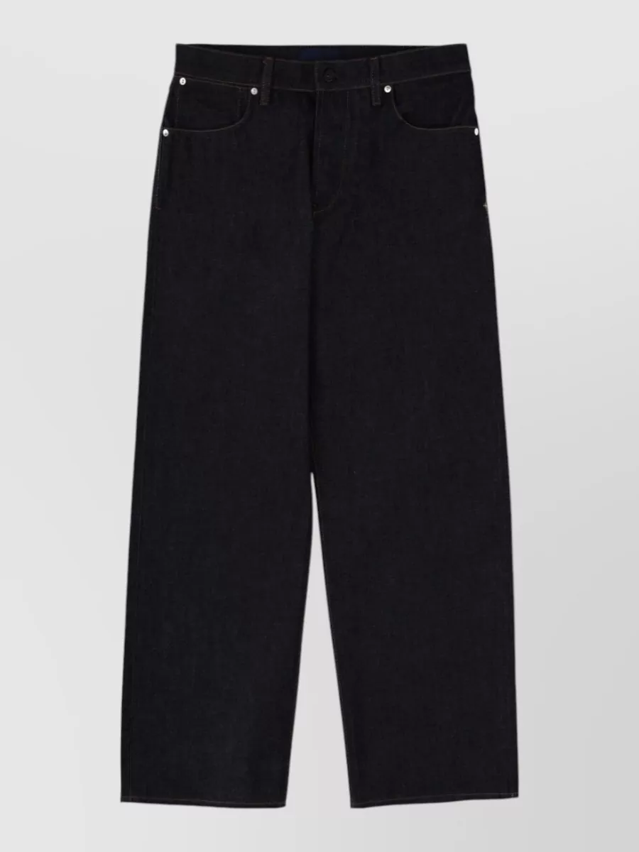 Stone Island denim wide-leg jeans