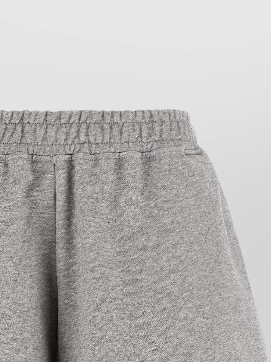 Ganni Organic Cotton Lace-Trim Relaxed-Fit Shorts