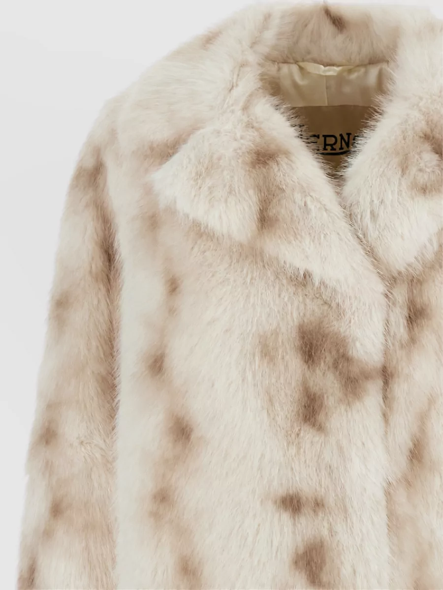 Herno Faux Fur Double-Breasted Coat