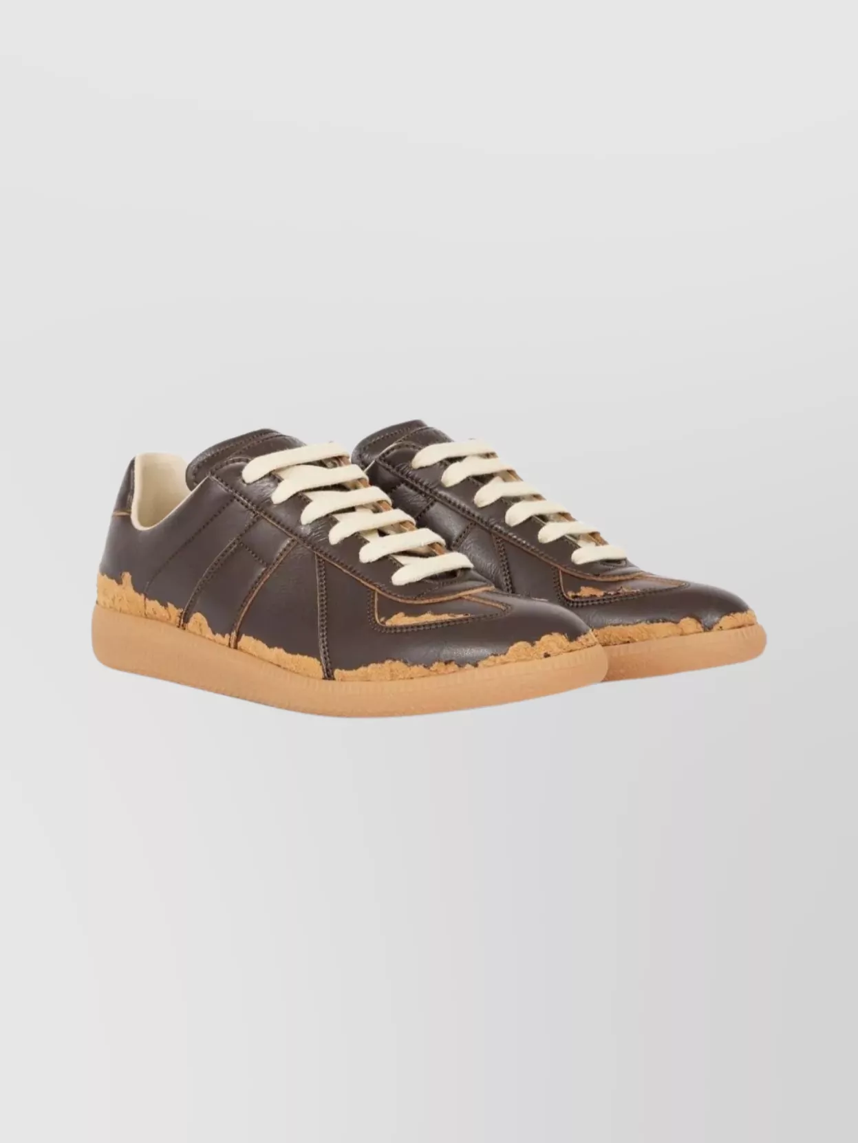 Maison Margiela Casual Low-Top Sneakers Distressed Effect