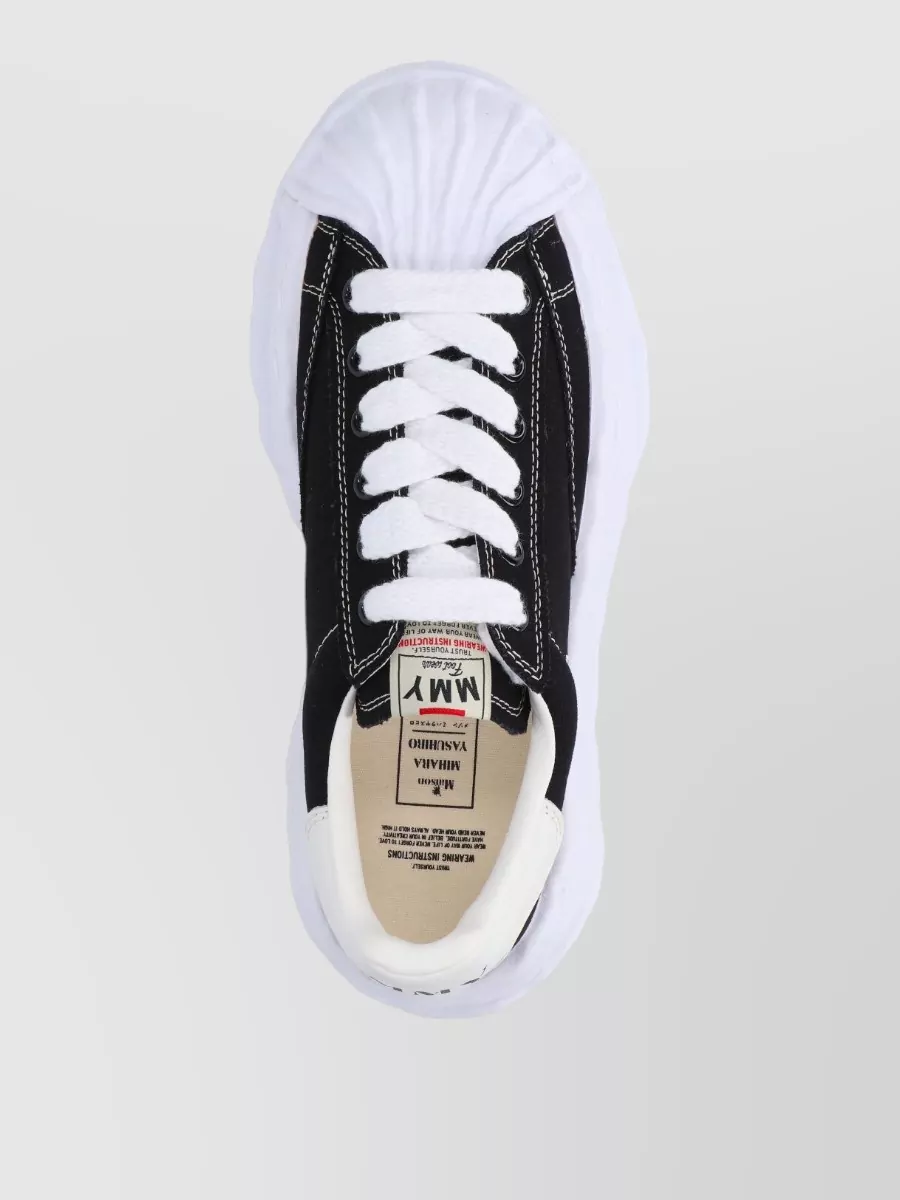 Maison Mihara Yasuhiro Canvas Low-Top Sneakers