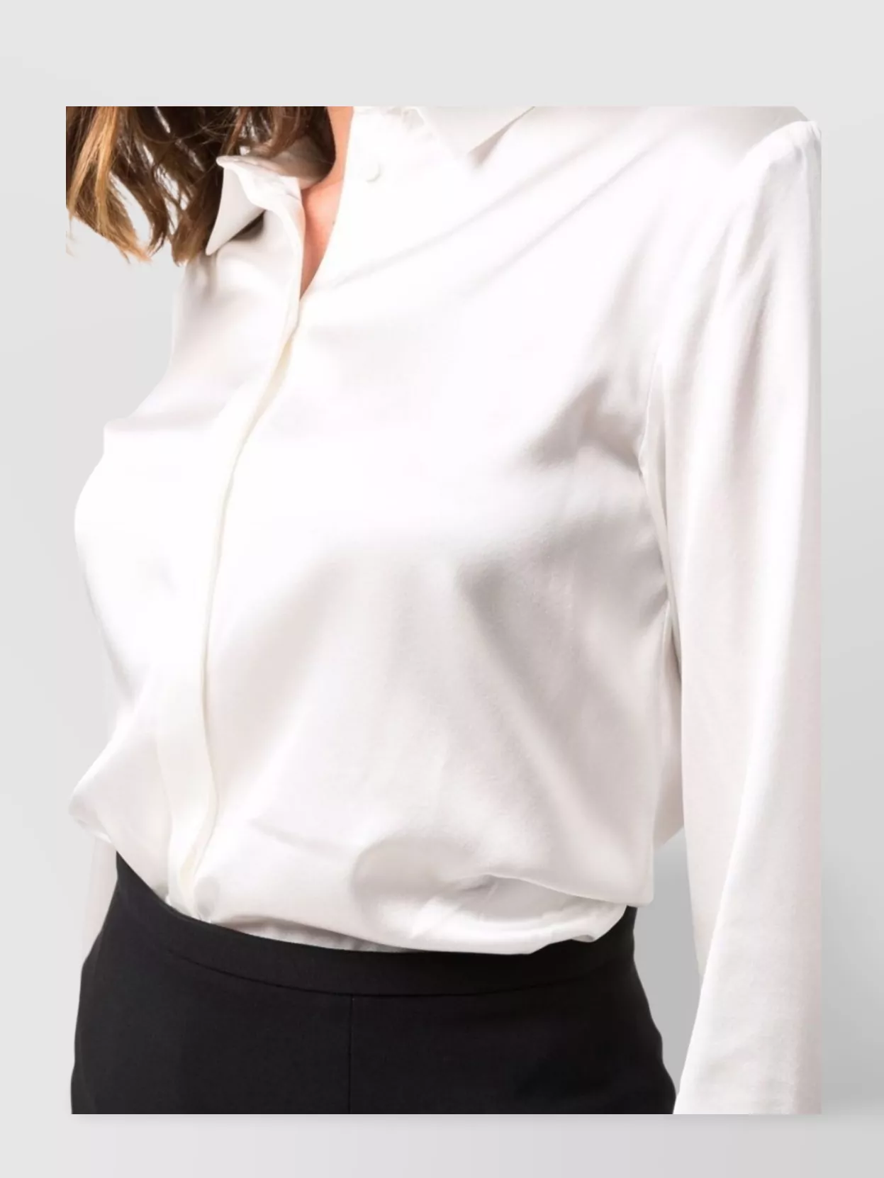 Emporio Armani Silk Long-Sleeve Shirt
