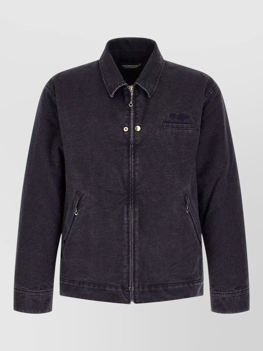 Undercover cotton printed single breasted coat