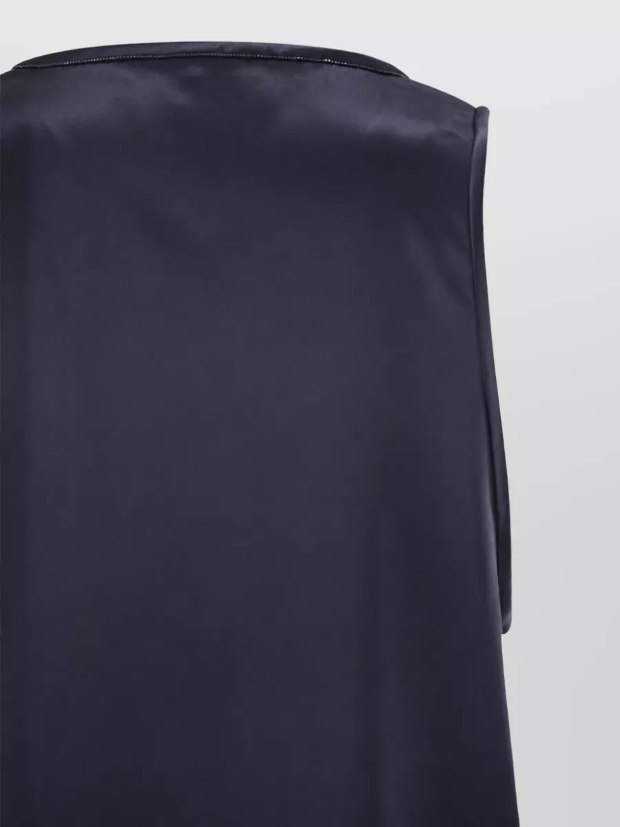 Brunello Cucinelli Silk Crew Neck Top