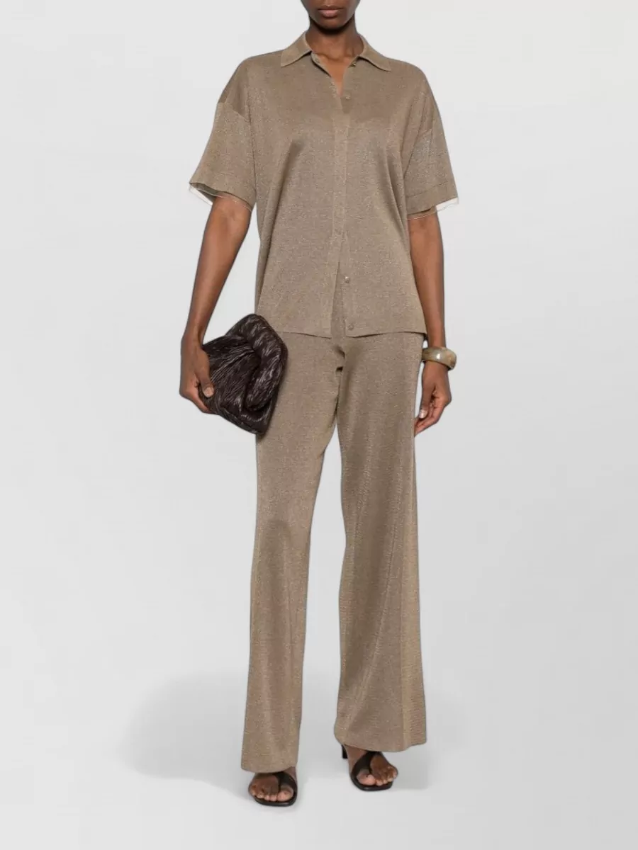 Fabiana Filippi Knitted Wide-Leg Trousers