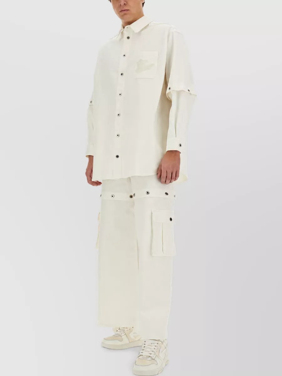 Off-White cotton cargo shorts