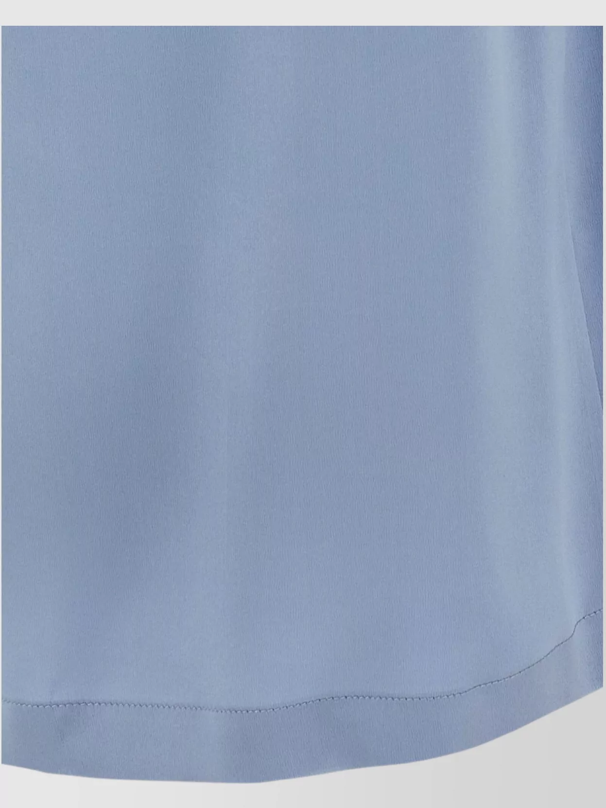 Brunello Cucinelli Silk Cap Sleeve T-shirt With Keyhole Back In Blue