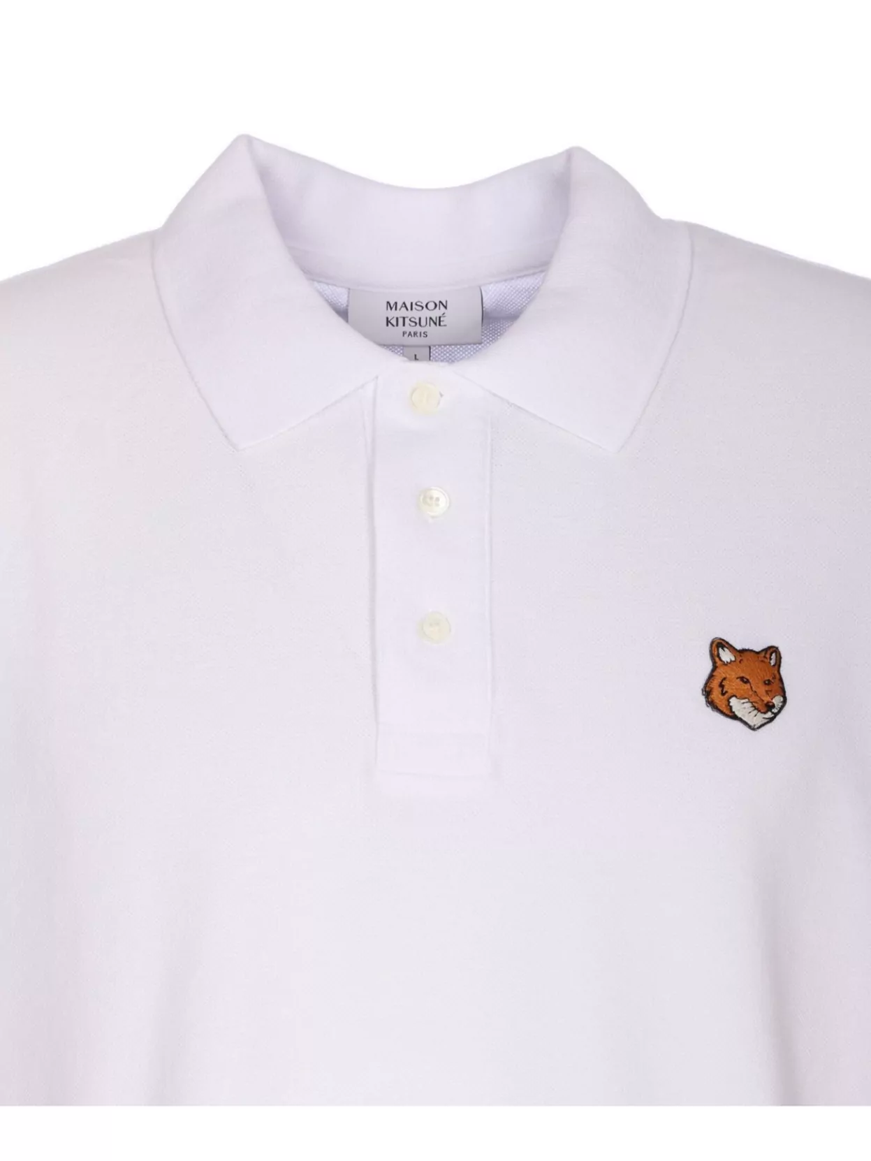Maison Kitsuné Polo Shirt With Fox Head Patch And Collar