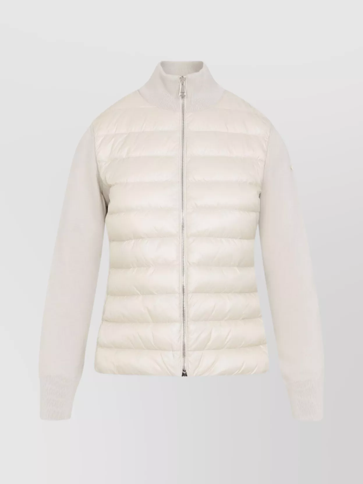 Moncler Quilted Tech Fabric Cardigan Pockets