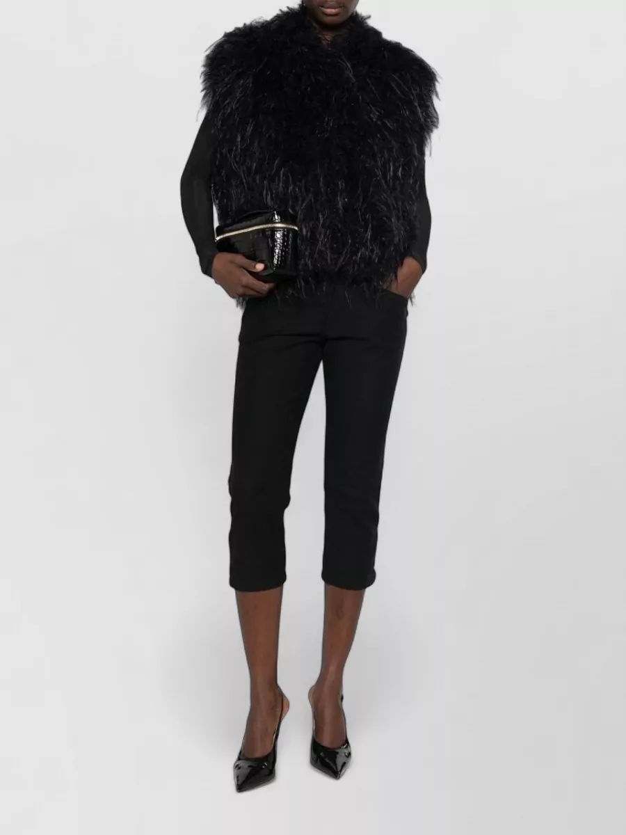 Forte Forte feather-effect sleeveless jacket
