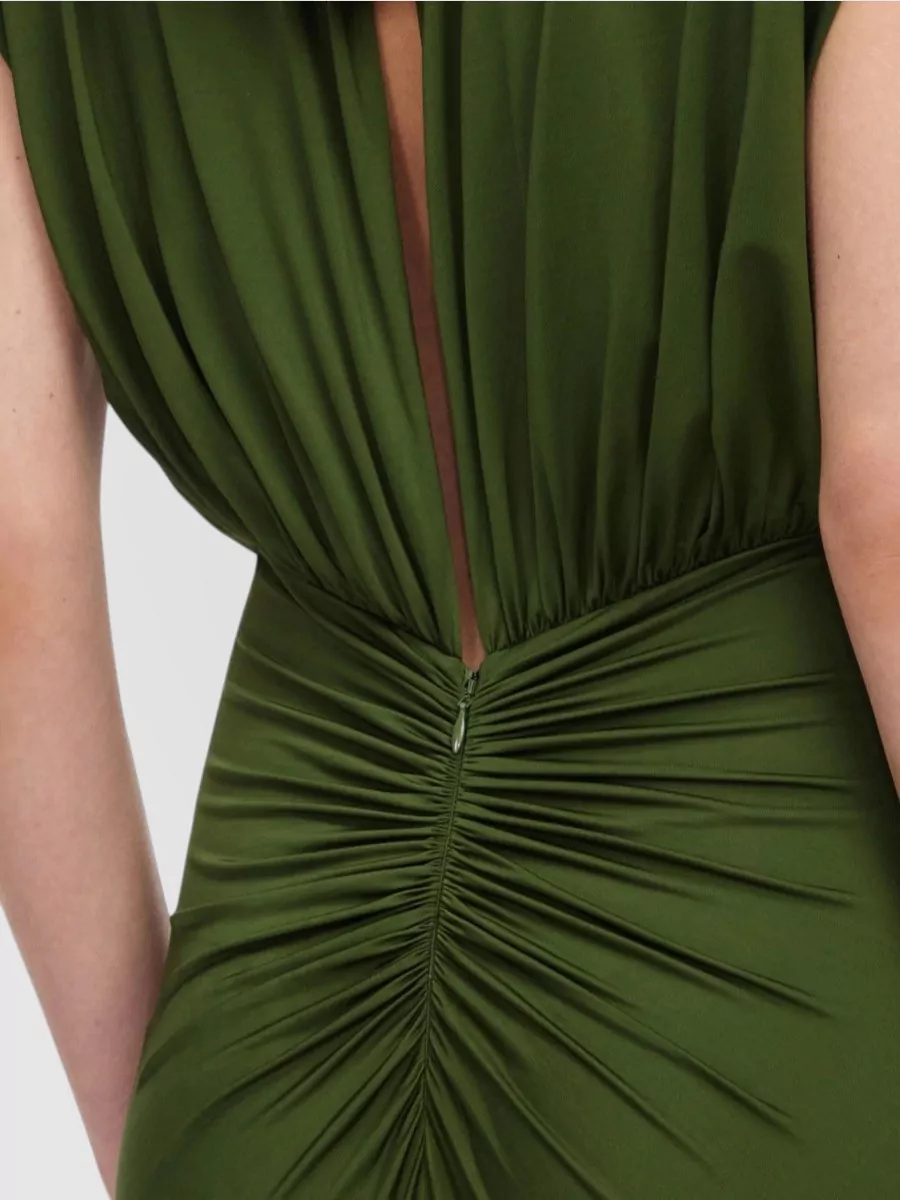 Self-Portrait Gathered Maxi Dress