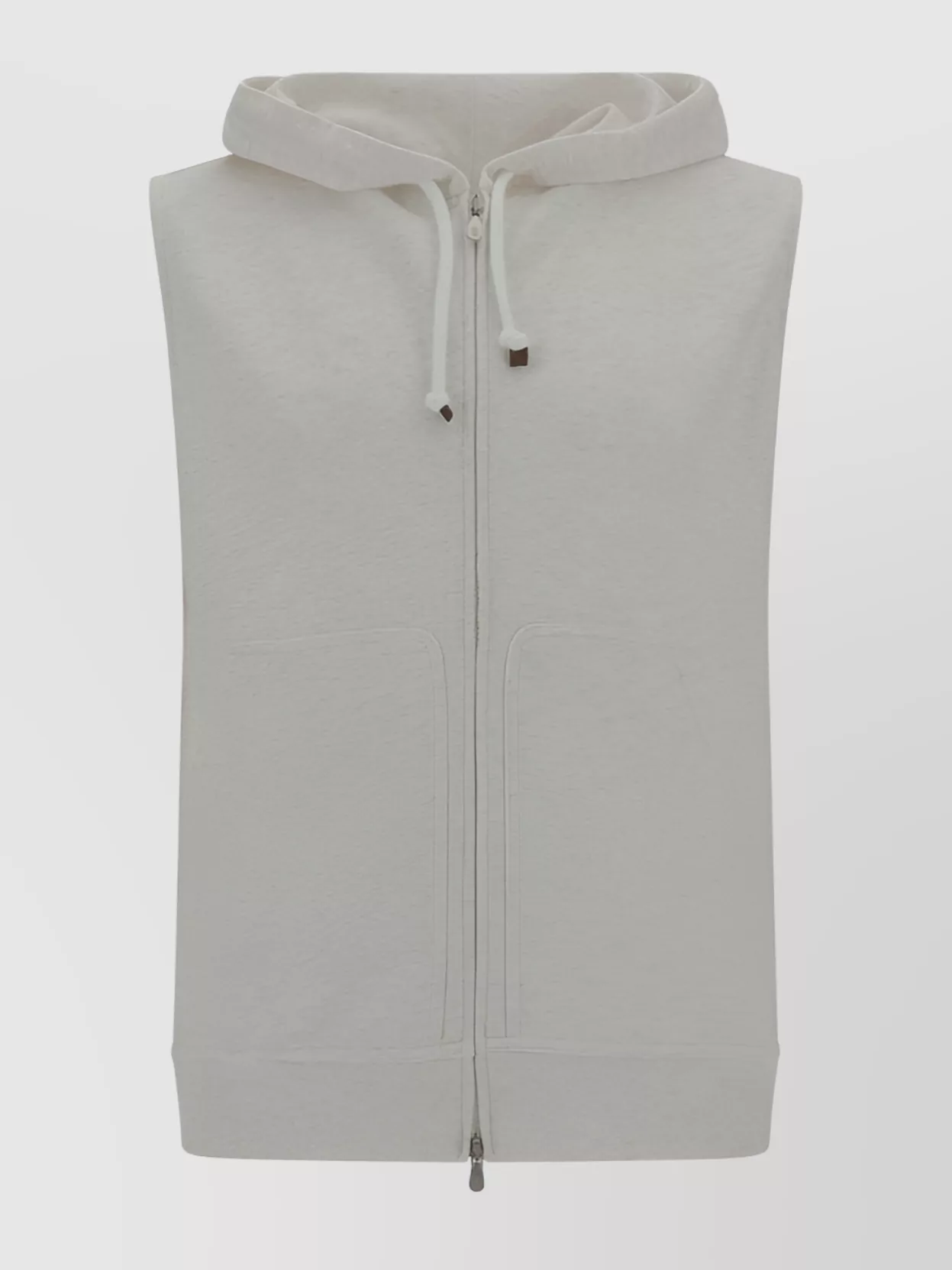 Shop Brunello Cucinelli Cotton Hooded Sweater Pockets