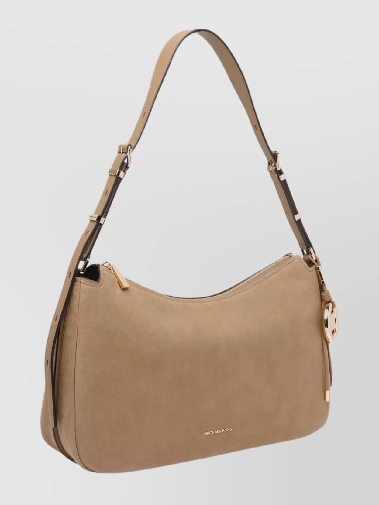 Michael Michael Kors Suede Shoulder Bag Featuring Removable Strap