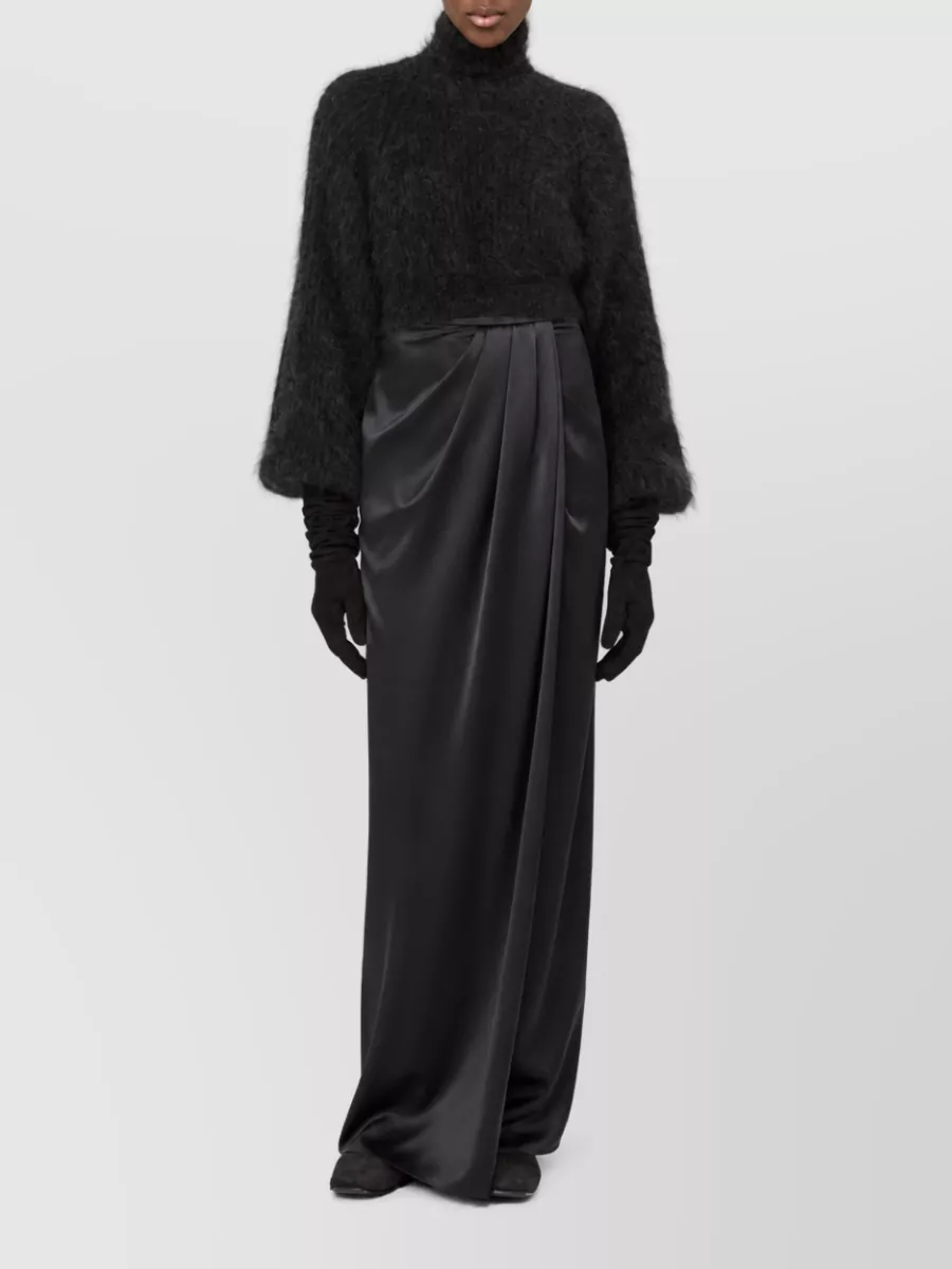 Max Mara Mohair-Blend English-Rib Cutout Cropped Knit Top